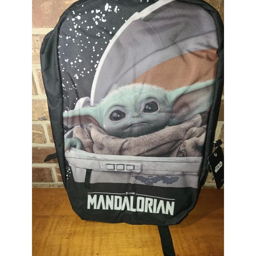 Star Wars Mandalorin Grogu The Child Backpack Lightweight Laptop Sleeve NEW